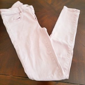 American Eagle Outfitters Light Pink HI Rise Jeggings